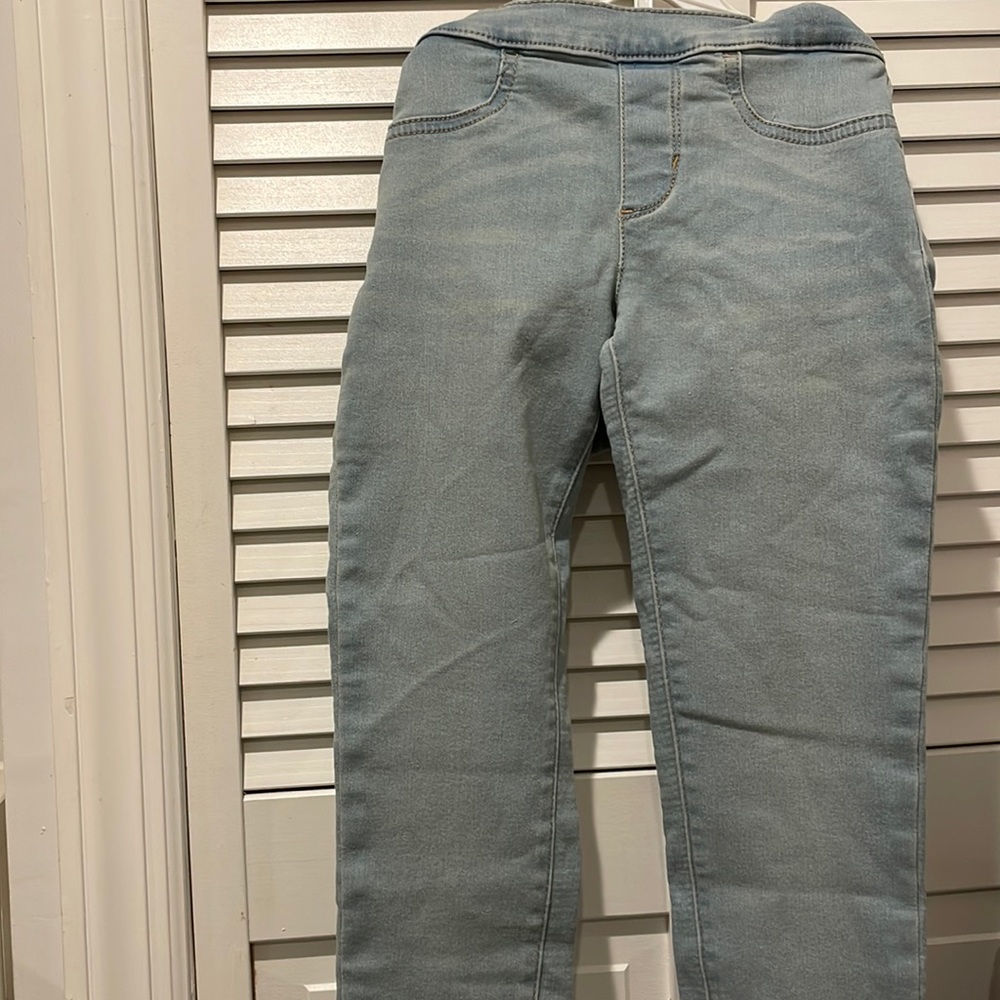Pants for 7-8 year olds, blue color, girls